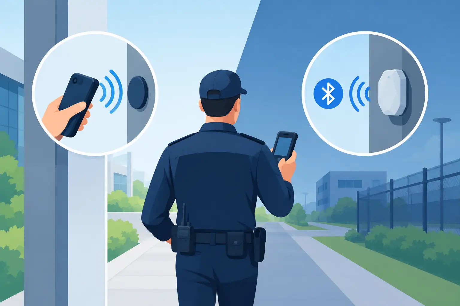 NFC Tags Versus Bluetooth Beacons for Patrols